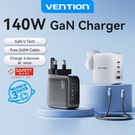 [SG]Vention 140W GaN Charger USB Type C PD3.1 for Laptop Tablet Quick Charge 240W USB C 4.0 Cable 8K
