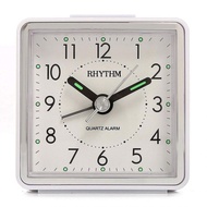 Rhythm Quartz CRE210NR03 Bedside Beep Alarm Clock White Square Analog