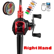 HAIYI FISHING รคันเบ็ดและรอกตกป 19+1BB อัตราทดเกียร์ 7.2:1 พร้อมสายตกปลา PE และเหยื่อตกปลาคันตีเหยือ