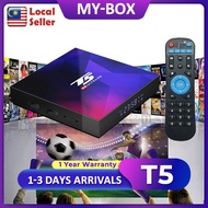 New T5 4GB 64GB Android 10 TVBOX H616 2.4G+5G Wifi Bluetooth 4K/6K HDR Android box Media Player IPTV MY-BOX