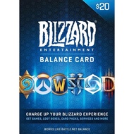 Blizzard Battle.net USD Balance Card Credit $5/$10/$20/30/50/60