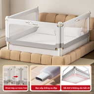 Thanh chắn giường cho bé KidAndMom BR02 BR23 BR25 cao cấp độ cao 75-105cm thiết kế chống kẹt chống v