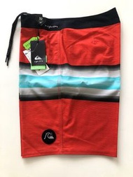 QUIKSILVER 澳洲 男生 海灘褲（HIGHLINE SIX CHANNEL 19 衝浪褲 尺寸32)