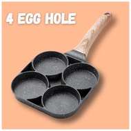 4 Hole Aluminium Omelet Pan For Eggs Ham Pancake Maker Non Stick Frying Pan Fast Breakfast Cooking P