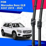 Front Wiper Blades for Mercedes Benz GLB 2019 - 2025 X247 High Carbon Steel Silicone Coated Wiper Bl