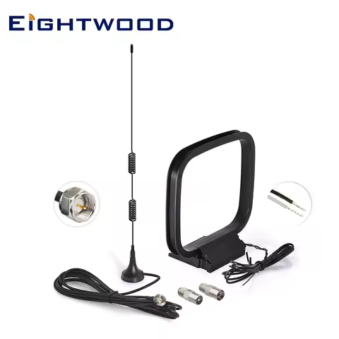 Eightwood HD Radio FM Aerial AM Loop Antenna for Denon Pioneer Onkyo Yamaha Marantz Indoor Digital B