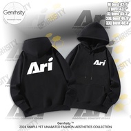 Ari Jersey Hoodie Y2k white black Unisex M-3XL