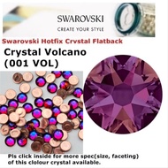 Hotfix Crystal Swarovski Elements Batu Tampal/Iron on Crystal (Crystal Volcano 001 VOL)