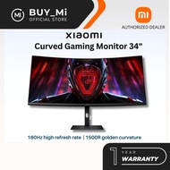 Xiaomi Curved Gaming Monitor G34WQ 34" 180Hz High Refresh Rate 1500R Golden Curvature WQHD 21:9 (344