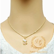 Kitty-F1 Children's and Adult's Necklace with 18K Gold Color