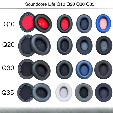 Replacement Ear Pads for Anker Soundcore Life Q10 Q20 Q30 Q35 Headphone Cover Soft Durable