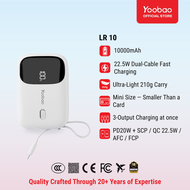 Yoobao 3C Certified Ultra-Mini With Cables Series Fast Charging PD20W/SCP 22.5W Power Bank 6024MNQ/L