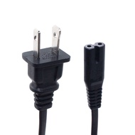 2pcs UL Listed 18AWG US 2-Slot 2 Outlet Polarized Plug To IEC320 C7 Figure 8 Power Cord NEMA 1-15