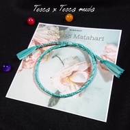 Gelang tangan tali kepang rumbai aesthetic estetik keren unik lucu untuk couple kapel kapelan capel 