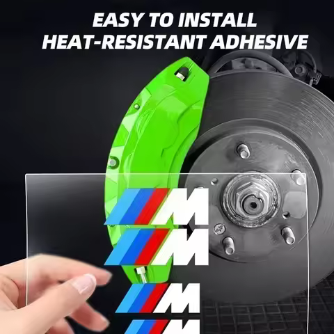 6Pcs PET Car Brake Caliper Sticker Wheel Decal Decoration for BMW M Power X1 X4 X3 X5 X6 Z3 Z4 G30 E