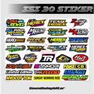 30 PCS - Herex Stickers Racing Motorcycle Stickers / Herex Stickers / Workshop Stickers / Racing Stickers / Racing Stickers