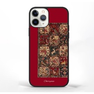 Case iphone 17 16 15 14 13 12 11 X 8 7 Mini Pro Max Custom Softcase Maroon Persian Rug Art