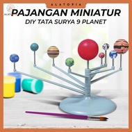 DIY Miniature Display Solar System 9 Planets Solar System Planetary - 2135