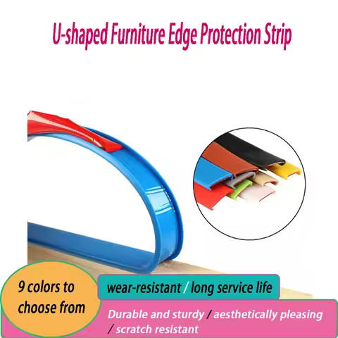 Self‑Adhesive U‑Shape Edge Banding Trim U Molding Edge Protector 9‑36MM Multi‑Color For Furniture Ca