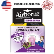 Airborne Elderberry Extract + Vitamin C 1000mg (per Serving) - Effervescent Tablets (20 Count in a B