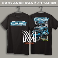 CUSTOM NAME T-SHIRT FOR YOUNG PARENTS BUS biru AGES 1 2 3 4 5 6 7 8 9 10 11 12 13 YEARS PREMIUM