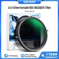 NEEWER 2 in 1 67mm Variable ND Filter ND2–ND32&CPL Filter 30 Layer Nano Coated