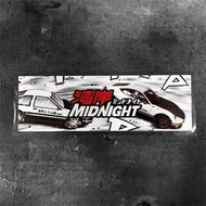 Reflective Initial D Sticker Modified Car Door Sticker AE86 Car Body Decoration Electric Car Text Ca