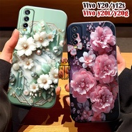 Softcase VIVO Y12S Y20 Y20S Y20A Y20SG Y20I Fashion Case Aesthetic Flower Motif - Beautiful Case - V