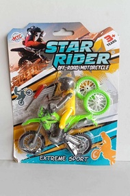 Promo Murah Mainan Motor Cros + Orang /Motor Trail Mainan Anak Edukasi Star Rider