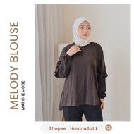 MELODY BLOUSE COFFEE SIZE 2 by MARCHEMODE