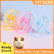 Hamsters Running Wheel Hamster Silent Anti-Skid Treadmill Hamster Plastic Running Wheel Hamster Accessories Fully Enclosed Sports Wheel Hamster Wheel Turntable Diameter 12CM Hamster Toy Hamster Supplies (Blue/Pink/Yellow)