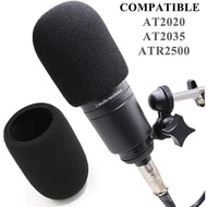 WOVA READY STOCK AT2020 Pop Filter - Audio Technica AT2035 Condenser Mic Foam Windscreen from Qlity 