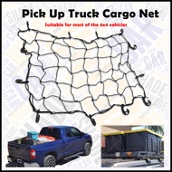 4x4 Pick Up Truck Cargo Net Luggage Storage Organiser Stretchable Elastic Mesh Net Hook Trunk Net DIY Roof Box Organizer Rear Boot Net Roof Rack Adjustable Net 4 By 4 Hilux Dmax Navara Triton Fortuner Jeep