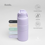 SWANZ Yono Bottle 420ml - Ceramic Coffee Mug Tumbler, Coffee Drinking Bottle, Spill-Proof, BPA Free