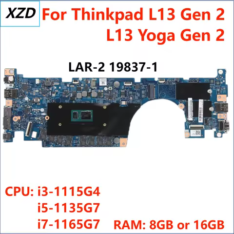 LAR-2 19837-1 Mainboard For Lenovo Thinkpad L13 Yoga Gen 2 L13 Gen 2 Laptop Motherboard with i3 i5 i