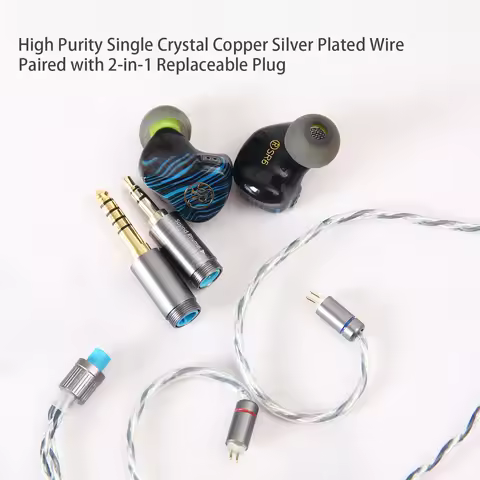 Sound Rhyme SR6 IEM 6BA HiFi Audiophile In-Ear Earphones High-Resolution Studio Monitors 0.78 2Pin P