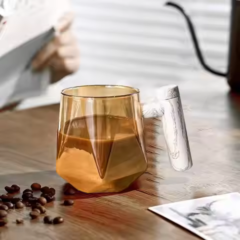 400ML Fully Automatic Coffee Stirring Cup Portable Electric Stirring Cup Office Glass Cup Milk Cocoa