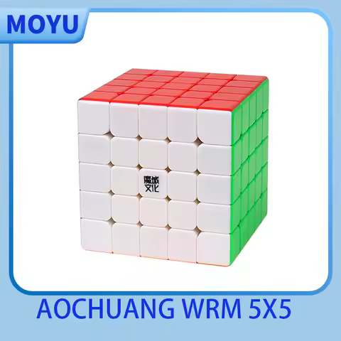 [JudyCube] Moyu AoChuang 5X5 Magnetic Magic Speed Cube Stickerless Aochuang WRM Professional Fidget 