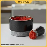 SWITZERLAND Mortar and pestle Spice mortar made of marble, black AD420