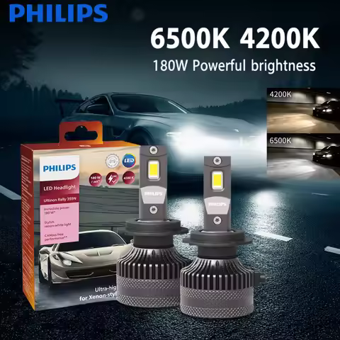 Philips LED 15000lm Ultinon Rally 3590 H4 H7 H8 H11 HB3 HB4 H19 HIR2 H1 Car Headlight 6500K White Ma