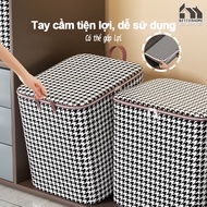 Multi-compartment clothes storage box, foldable clothes storage box, fabric storage box with handle 