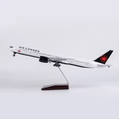 Diecast Model Airplane Scale 47CM Plane 1/157 B777 Air Canada Airlines Aircraft Model Resin Airplane