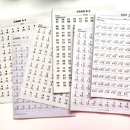 50pcs./1pack Window Cards A1S1M1D1, A2-D2, A3-D3, A4-D4