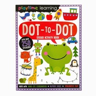 ORIGINAL Playtime Learning Dot to Dot Sticker Activity Book - Leon Books