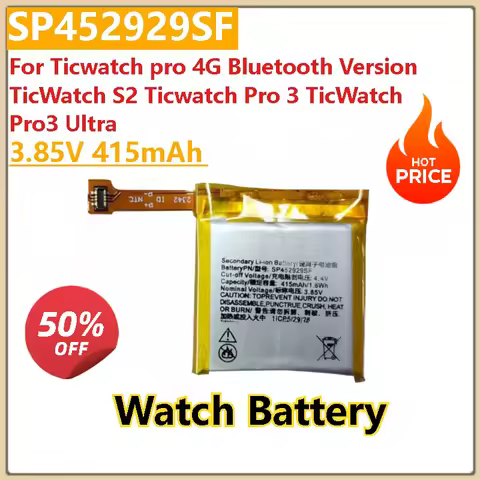 For Ticwatch pro 4G Bluetooth Version TicWatch S2 Ticwatch Pro 3 TicWatch Pro3 Ultra New 3.85V 415mA