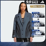 adidas ไลฟ์สไตล์ เสื้อเบลเซอร์พิมพ์ลาย Atlanta ผู้หญิง สีเทา IW3095