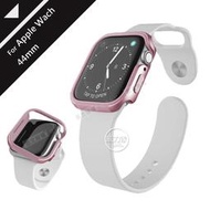 威力家 刀鋒Edge系列 Apple Watch 4 (44mm) 鋁合金雙料保護殼 保護邊框(玫瑰金) 防摔