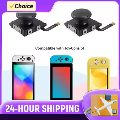 Hall Effect Joystick No Drifting 3D Analog Stick Sensor Potentiometer Module Hall Thumb Stick for Sw