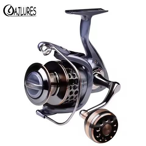 DR2000 DR3000 DR4000 DR5000 DR6000 DR7000 Spinning Fishing Reel Casting Reel 5.2:1 Gear Ratio BaitCa