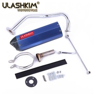 motorcycle exhaust Scooter 1P37QMA GY6 50cc 139QMB 1P39QMB Racing Muffler Exhaust GY6 50 60 80cc 139